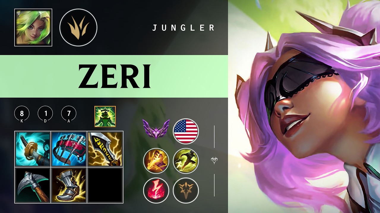 Zeri Jungle vs Kindred - NA Master Patch 26.04