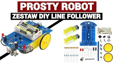 Prosty robot autonomiczny - line follower - montaż - Model D2-1