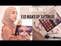 ROSE GOLD EID MAKEUP TUTORIAL | With Love, Leena