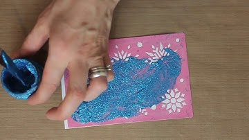 Cardmaking Tips: Christmas Cardmaking with Glitter Paste and Stencils