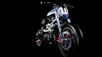 UE4 Rendering test (motorbike on the turntable)