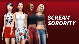 Let's Play The Sims 4 | Scream Sorority | Part 1(Part one of my Sorority let's play exploring a 