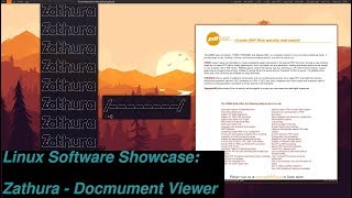 Linux Software Showcase: Zathura - Document Viewer (PDF etc.) screenshot 5