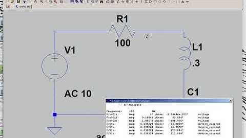 series rlc ac analysis