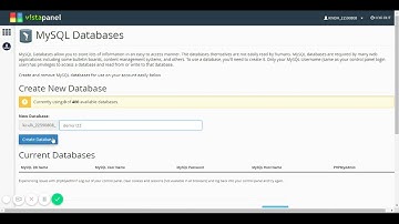 Creating a new MySQL Database in cPanel