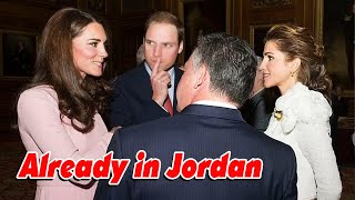 William and Kate make surprise arrival in Amman ahead of Jordanian royal wedding of Crown Prince Hus