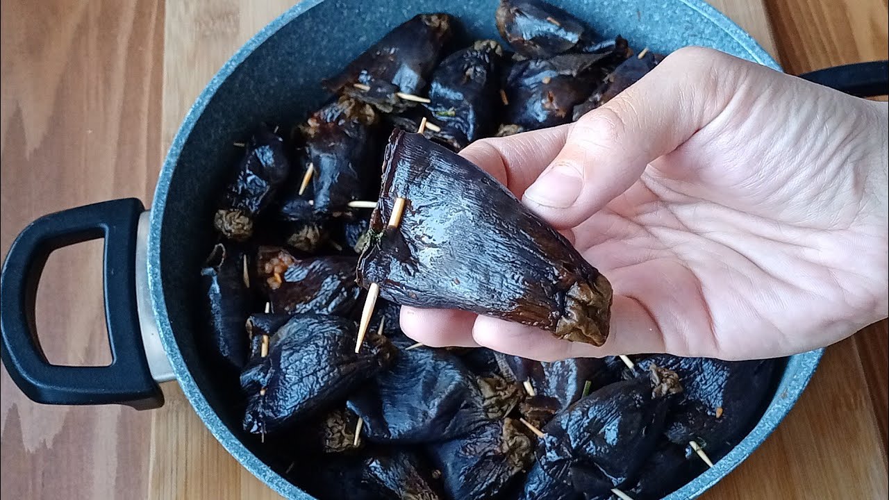 KURU PATLICANI BİRDE BÖYLE DENEYİN ????✔️ KURU PATLICAN DOLMASI NASIL YAPILIR | NEFİS YEMEK TARİFLERİ