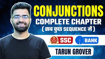 Conjunction | English Grammar for CET, SSC CGL, CPO, CDS | SBI,IBPS PO/Clerk | Tarun Grover