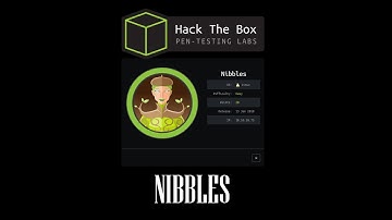 HackTheBox #5 - Nibbles Solved