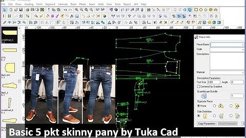 37. How to make 5 pkt skinny pant by Tuka Cad | Details pattern making | Bangla