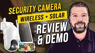 Solar Security Camera Review by Bestsee | 2K 360° W/PTZ Solar Security Camera