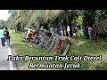 Kecelakaan truk bermuatan jeruk jalinsum ll sopir  kernet cedera