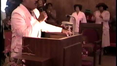 Apostle Hamilton singing (Wont that be a time, when we get over yonder, O what a time it will be)