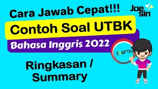 Sdanle 2022 Utbk English Questions Plus Quick Answers