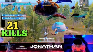 21KILLS 😍 | JONATHAN NEW BEST AGRESSIVE GAMEPLAY/NEW MUMMY SET #jonathangaming #gameplay #bgmi