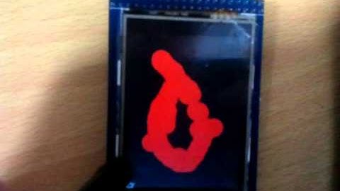 ITDB02-2.4E touchscreen test