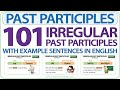 101 Irregular Past Participles in English with example sentences - English Grammar Lesson