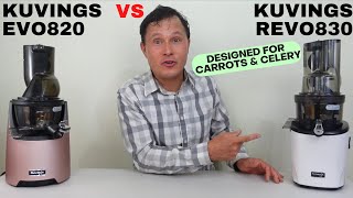 Kuvings REVO830 vs Kuvings EVO820 Cold Press Juicer Review Comparison