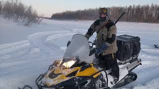 Штурм берега реки Ярудей на BRP Ski-Doo Skandic SWT 550F