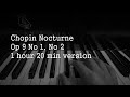 Chopin Nocturne Op 9 No 1,2 1 hour 20 minute version (Music for relaxation, sleep, and focus)수면음악