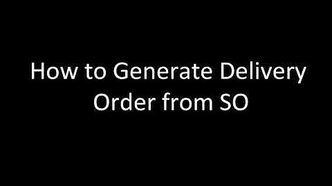 MILLION STOCK CONTROL SYSTEM | How To Generate Delivery Order From Sales Order | IPOHONLINE