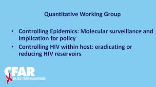 SD CFAR Quantitative Working Group (QWG)