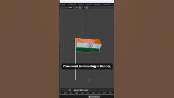 Wave Flag in Blender | Blender 4.3 Tutorial #tutorial #blender #blenderforbegginer #blender3d
