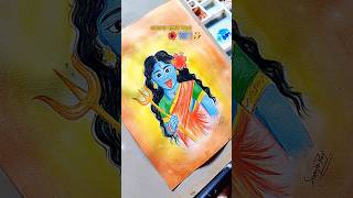 Cute Maa Kali Water Colour Art!🌺🖌️✨//Step By Step Drawing.#shorts #art #maakali
