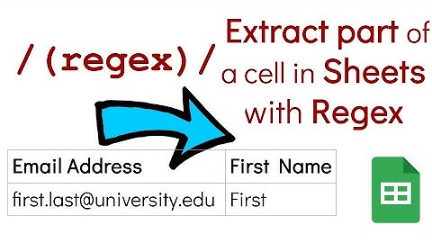 Google Sheets: Using Regular Expressions to Extract Part of the Content of a Cell