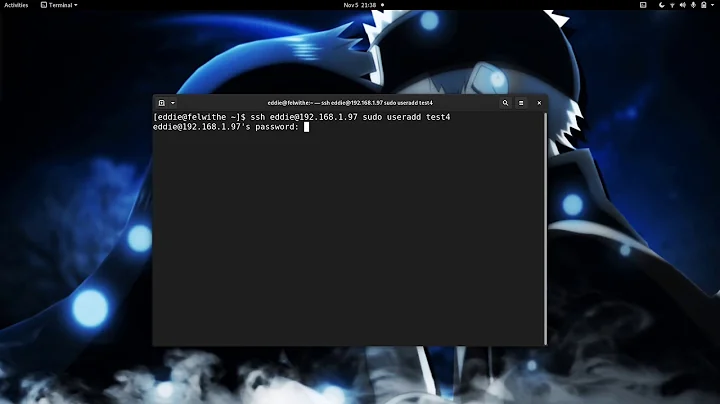 Linux Tip:  Use sudo with remote SSH Commands