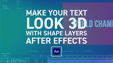 After Effects Quick Text Extrusions with Shape Layers