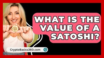 What Is the Value of a Satoshi? - CryptoBasics360.com