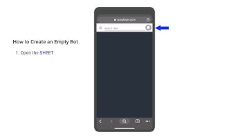 How To Create An Empty Bot in AUX Player