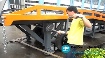 mobile dock ramp --manual type operation video