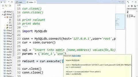 07  python操作mysql之插入数据