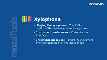 mozaBook Interactive Teaching Software - Xylophone tutorial video