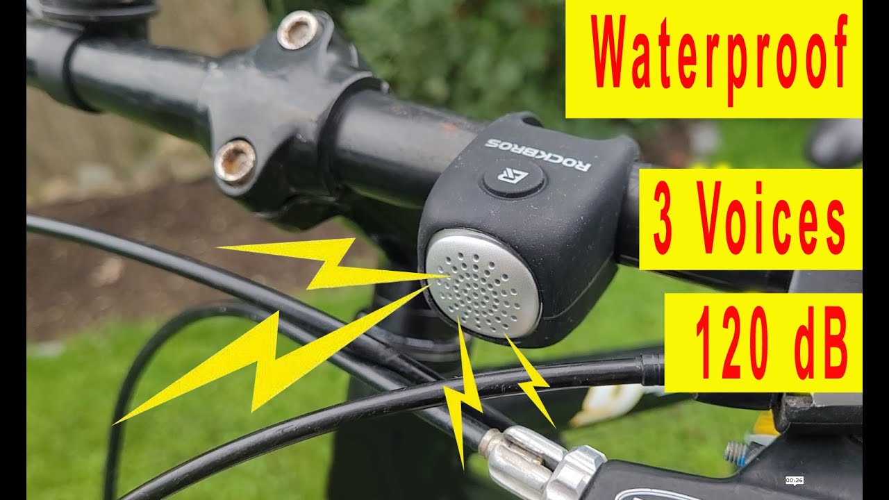 Elektrische Fahrradhupe Elektronische Fahrradklingel 100-120 DB Wasserdicht  4 Tonmodi