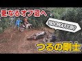 【OGAチャンネルさんコラボ：後編】林道を大満喫！！エンデューロコースに、丸太に、断崖絶壁に、またまた泥まみれです！