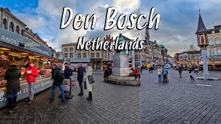 Den Bosch Netherlands, walking tour in 4k, a must visit city!
