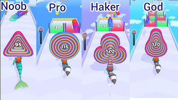 LAYER MAN 3D - Gameplay ,Android Game Mobile noob vs pro vs haker vs God #try7gaming