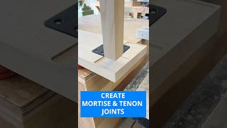 Create Shallow Mortise &amp; Tenon Joints #shorts #amazing #woodworking