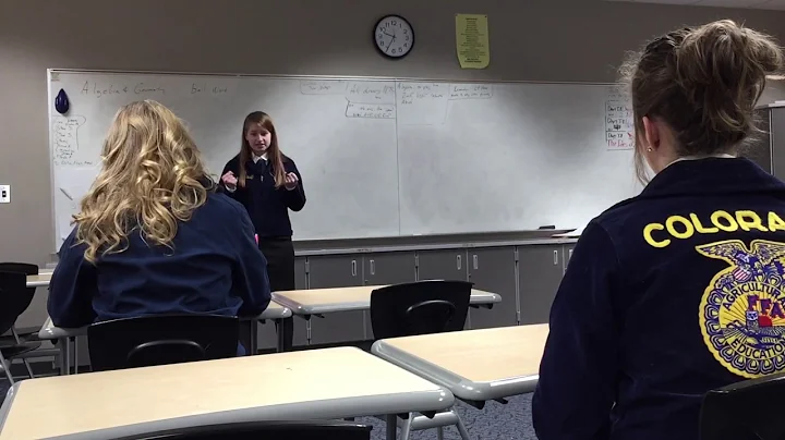 FFA Creed Speaking District Competition