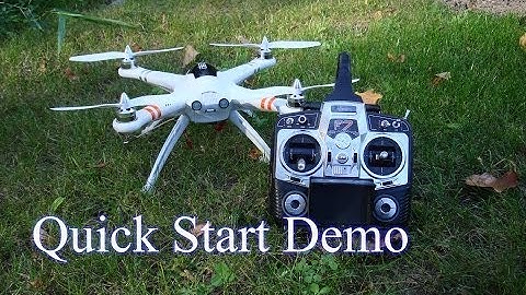 Walkera QR X350 -  FPV Version - Quick Start Demo.  Calibration of Compass, Gyro, and Accelerometer.