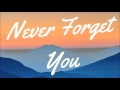 Zara Larsson & MNEK - Never Forget You (Shoolz Remix) [HD]