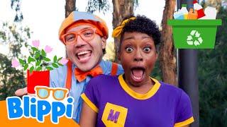 blippi meekah s recycling adventure blippi learns learn
