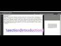 How to add a new section in Latex | Latex tutorial