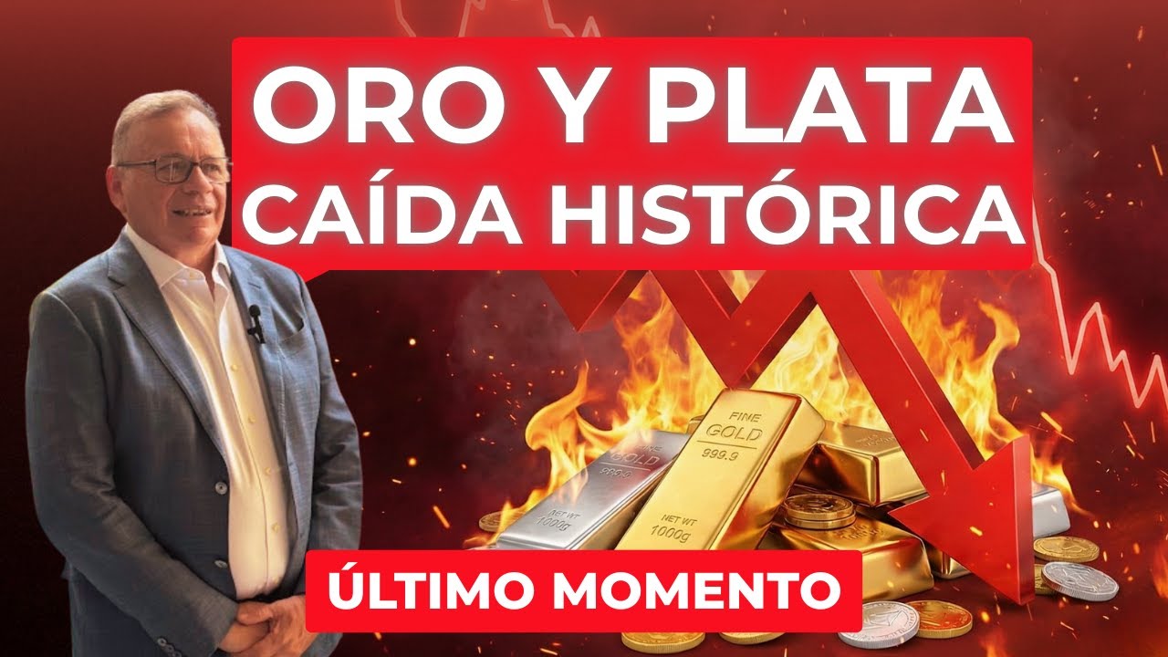 Se DESPLOMAN ORO y PLATA - Te cuento que va a pasar | Análisis del Oro ...
