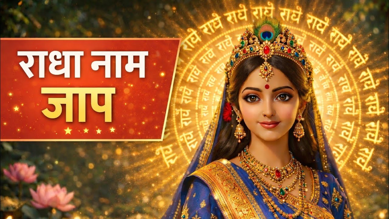 Radha Naam Jaap 108 Times | राधा नाम जप | Morning Radha Naam Jaap | Peaceful Mantra