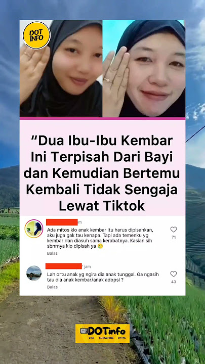 Dua Ibu Kembar Terpisah Dari Bayi, Bertemu Kembali Tidak Sengaja Lewat Tiktok #viralvideo #shorts