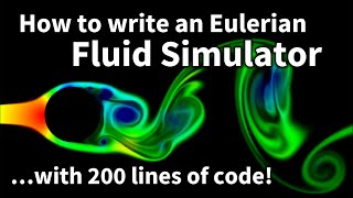 17 - How to write an Eulerian fluid simulator with 200 lines of code. screenshot 5